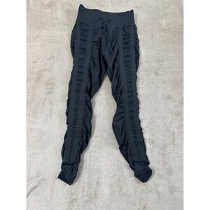 Skinnify Resistance Band Stirrup Leggings Womens Size Large Black EUC
